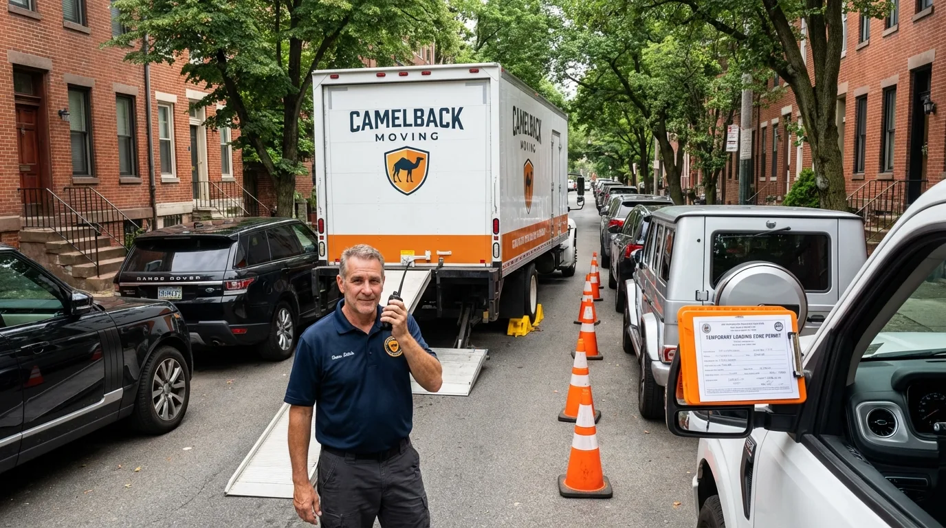 City street loading permit setup in South Hadley, MA